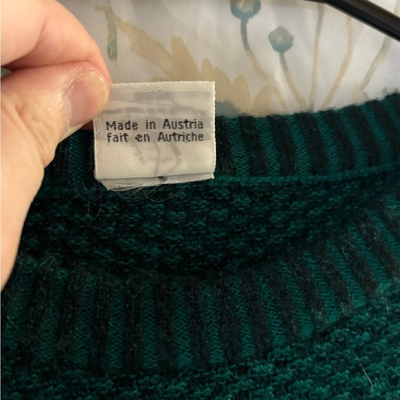 Vintage Mäser  Green Crewneck Geometric Sweater - Picture 5 of 10